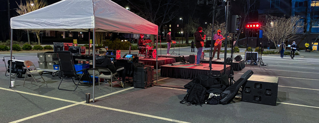 Concert at Elon Parking Lot