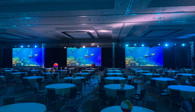 LED Video wall for a company