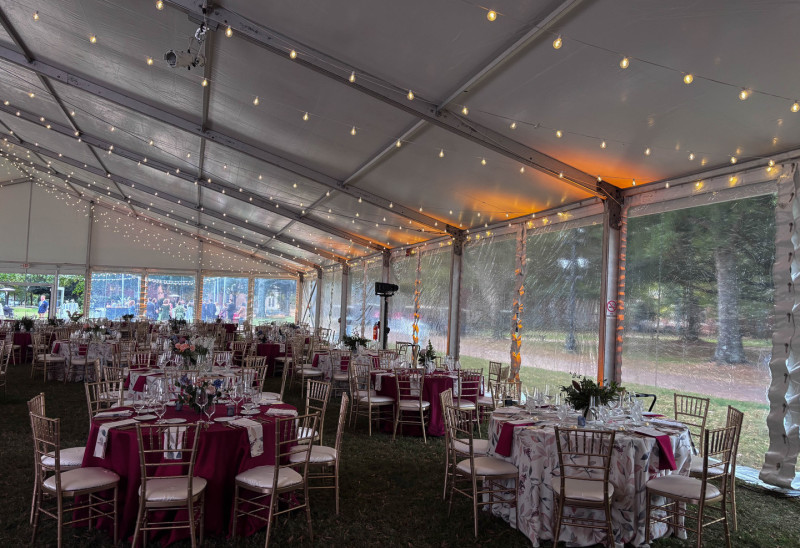 Uplighting at Forsyth Country Club for a wedding