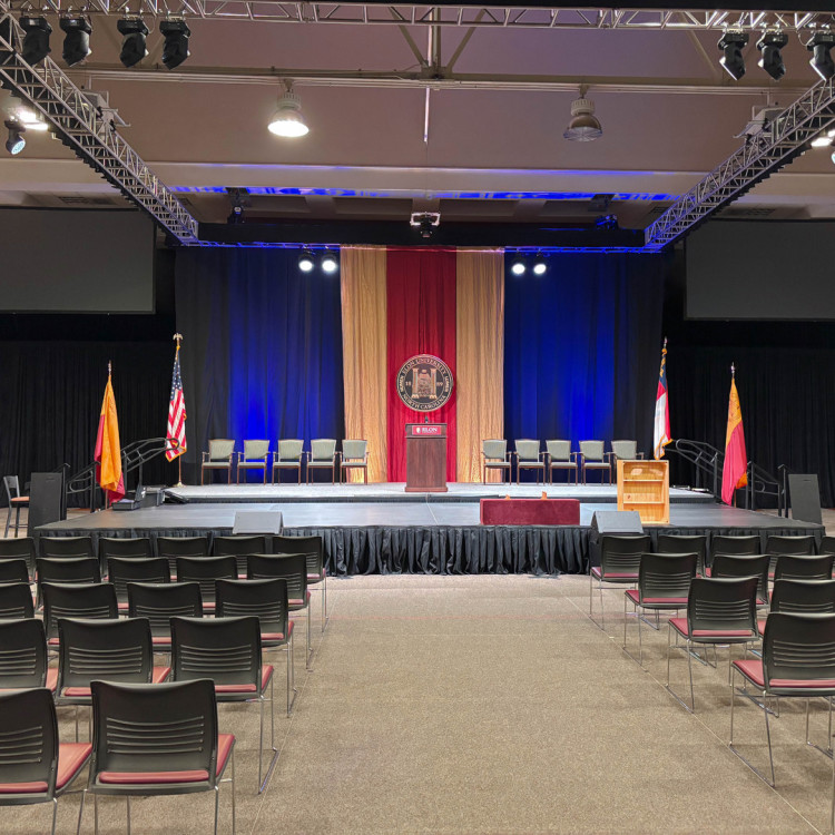 Stage lighting for Elon University