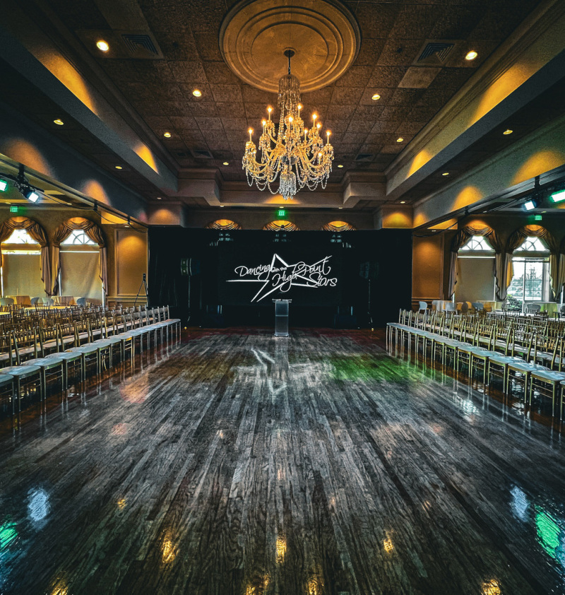 Movie night at a restaurant